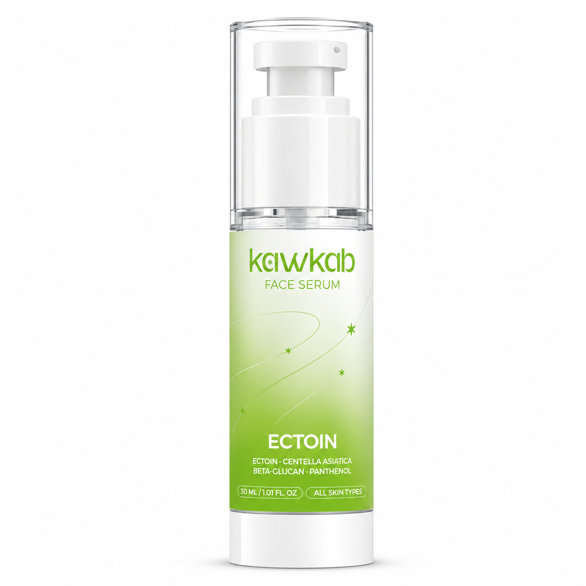 Kawkab Soothe Ectoin Face Serum with Centella, Beta-Glucan and Panthenol, Soothing Hydration and Skin Barrier Support for Sensitive and Stressed-Looking Skin, 30ml