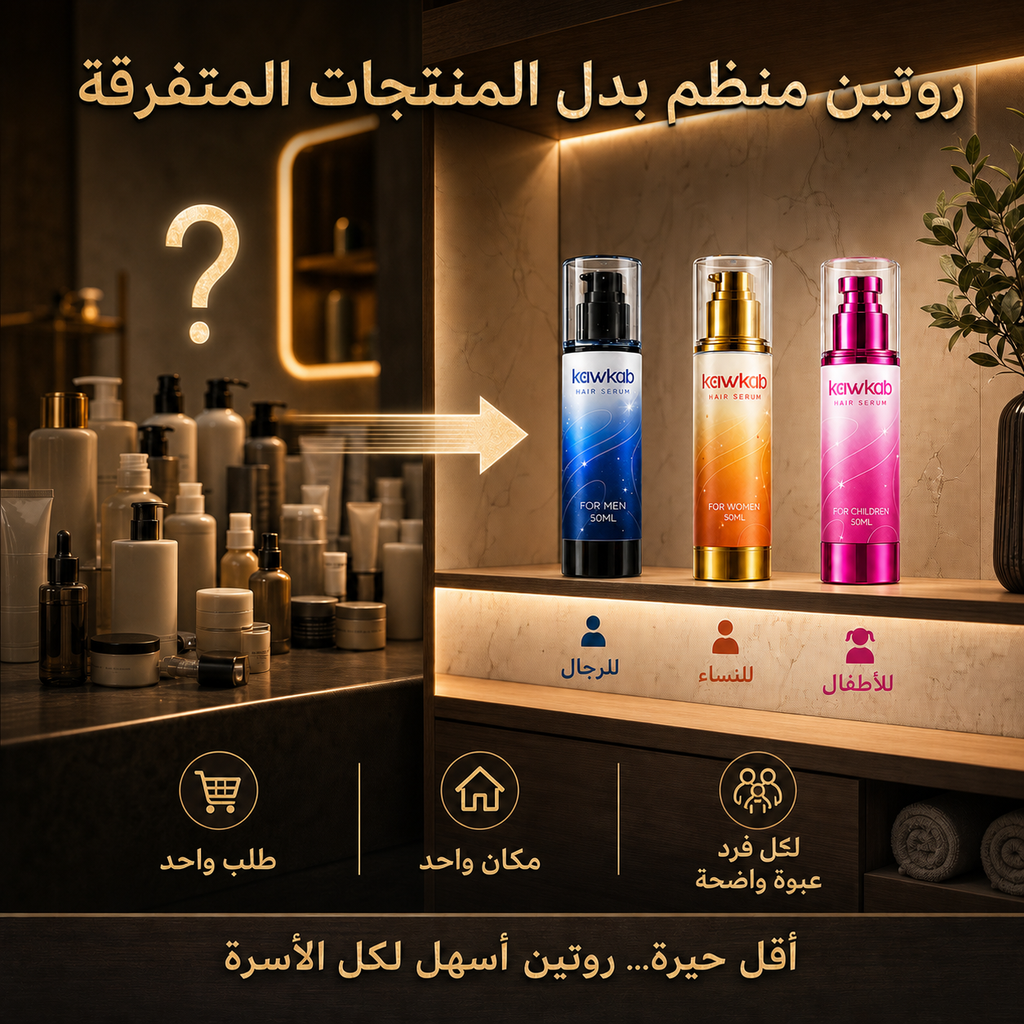 Kawkab Family Hair Care Bundle - مجموعة العناية بالشعر لكل افراد الاسرة