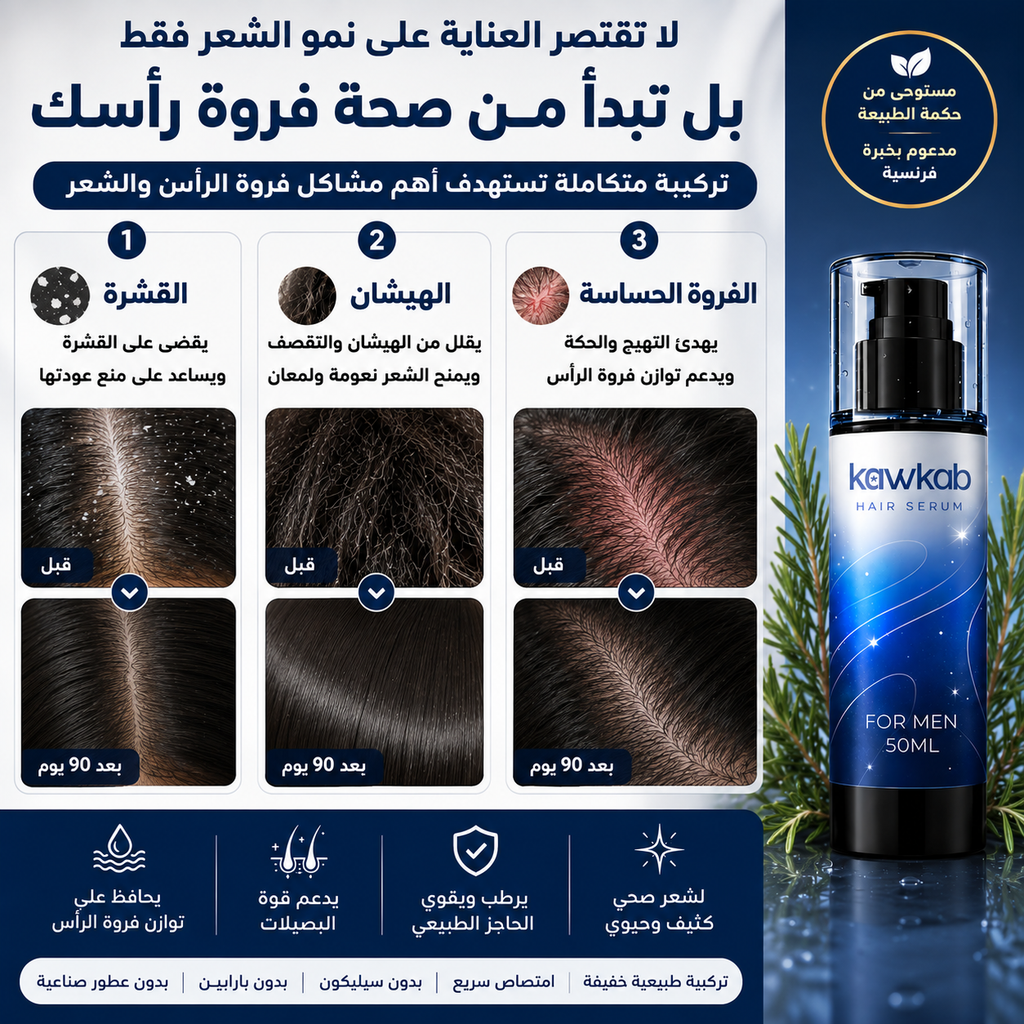 Kawkab Hair Serum for Men - سيروم الشعر للرجال