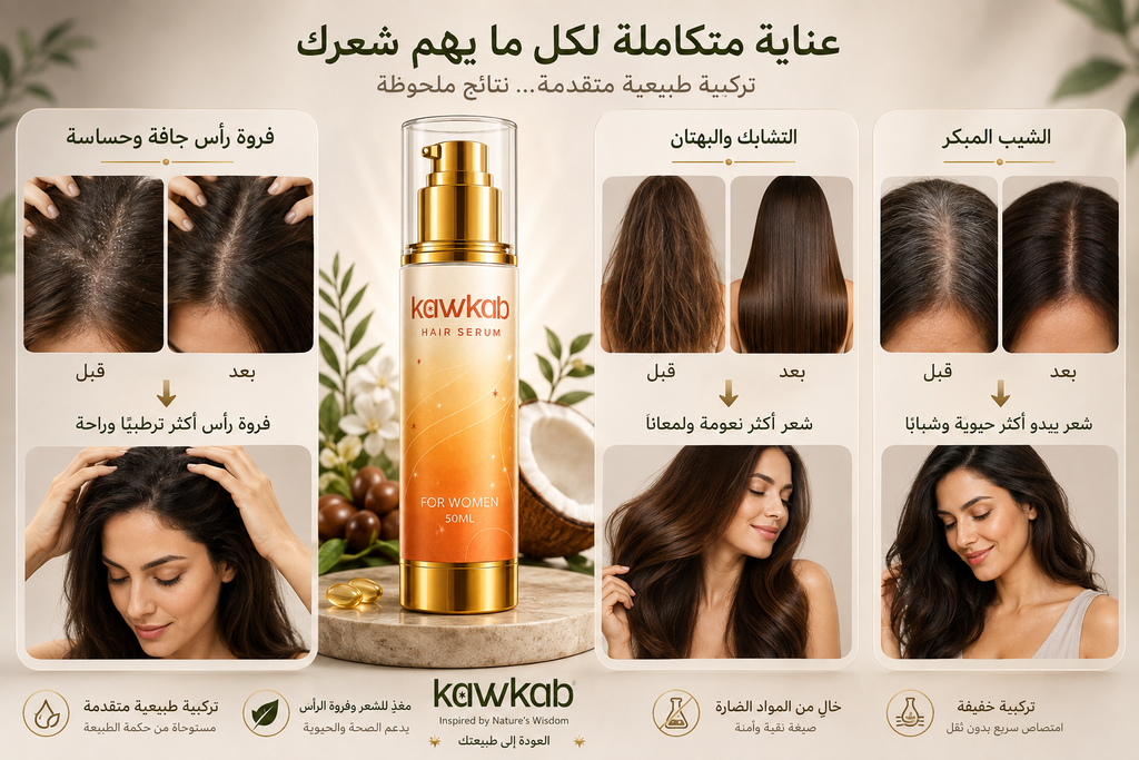 Kawkab Hair Serum for Women - سيروم الشعر للنساء