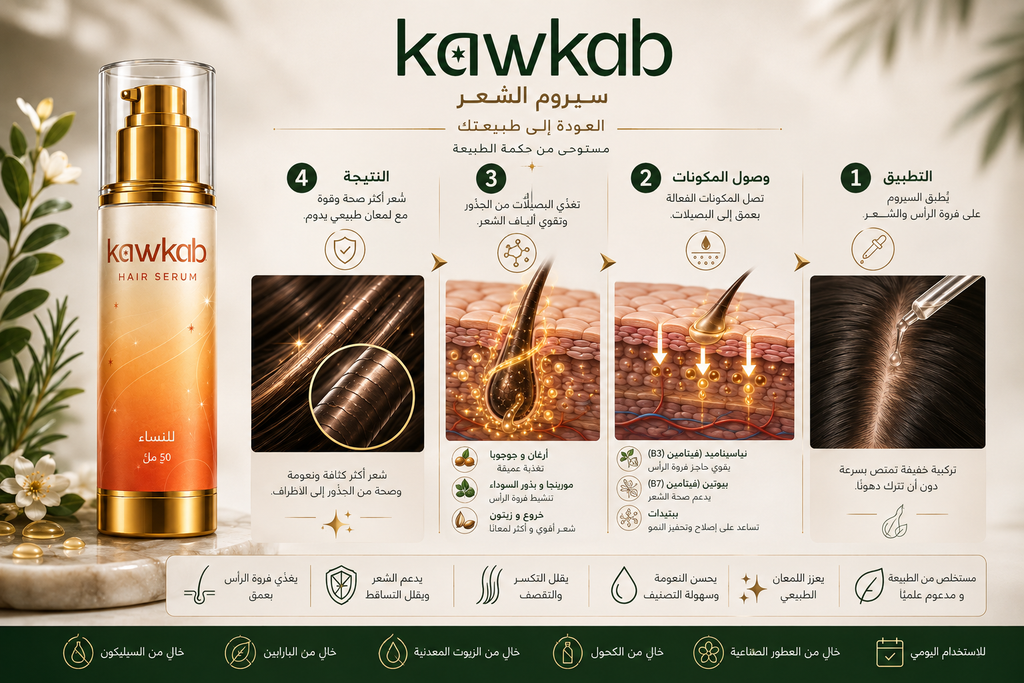 Kawkab Hair Serum for Women - سيروم الشعر للنساء