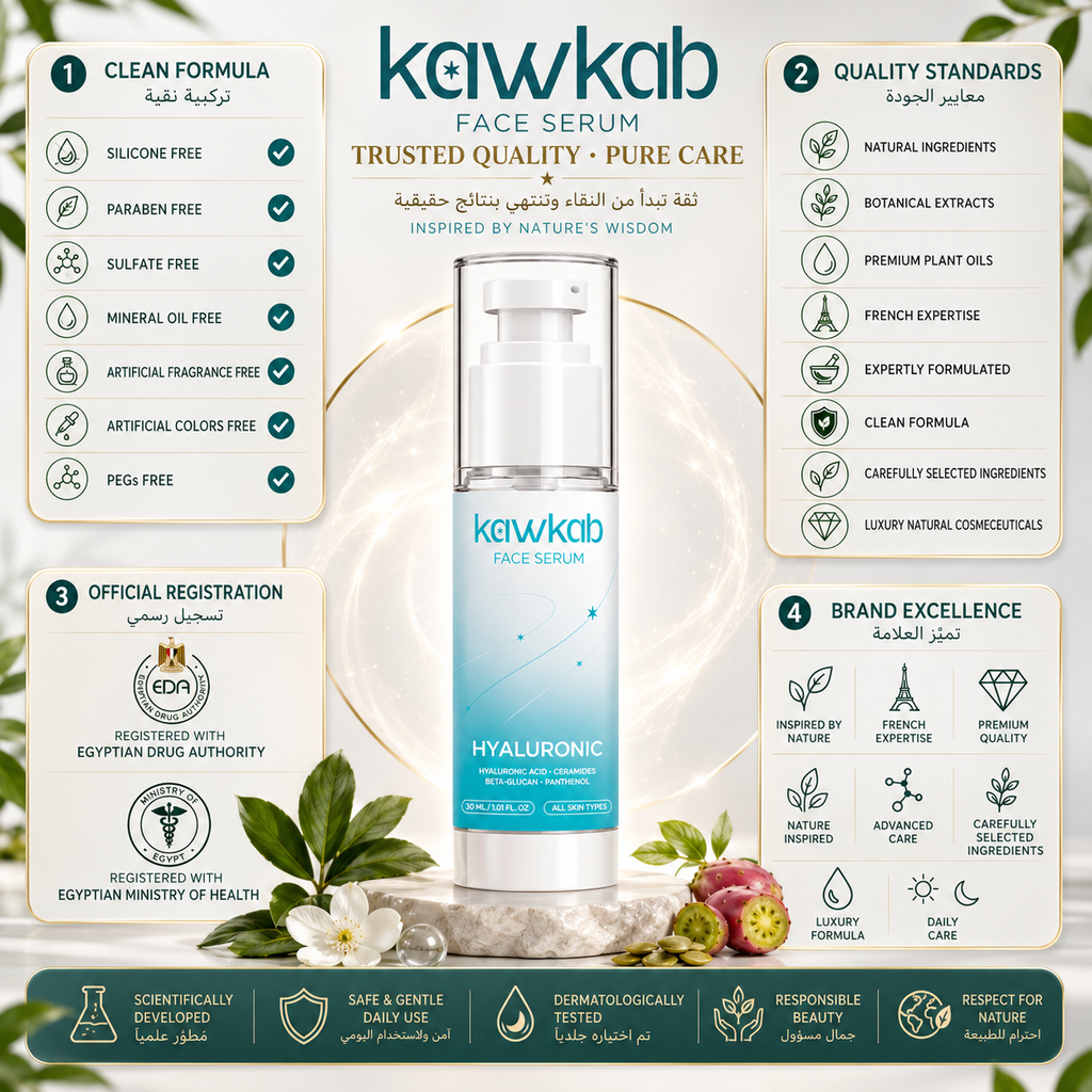 kawkab  Face Serum  Hyaluronic Acid