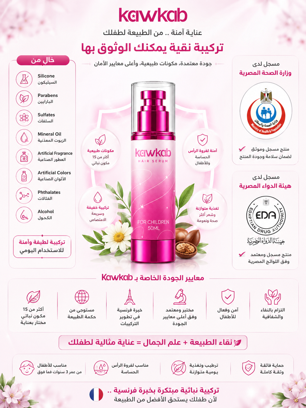 Kawkab Hair Serum for Children - سيروم الشعر للأطفال